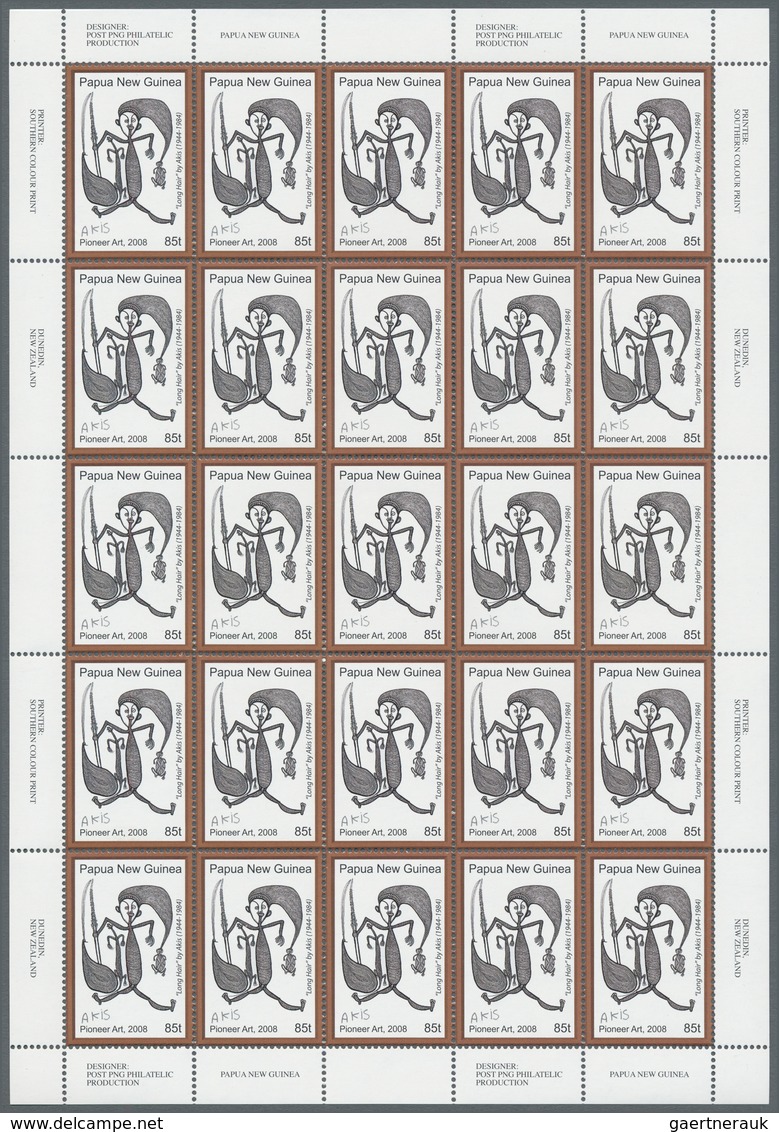 25204 Thematik: Malerei, Maler / Painting, Painters: 2008, Papua New Guinea. Lot Of 2,500 Stamps "85t Long - Autres & Non Classés