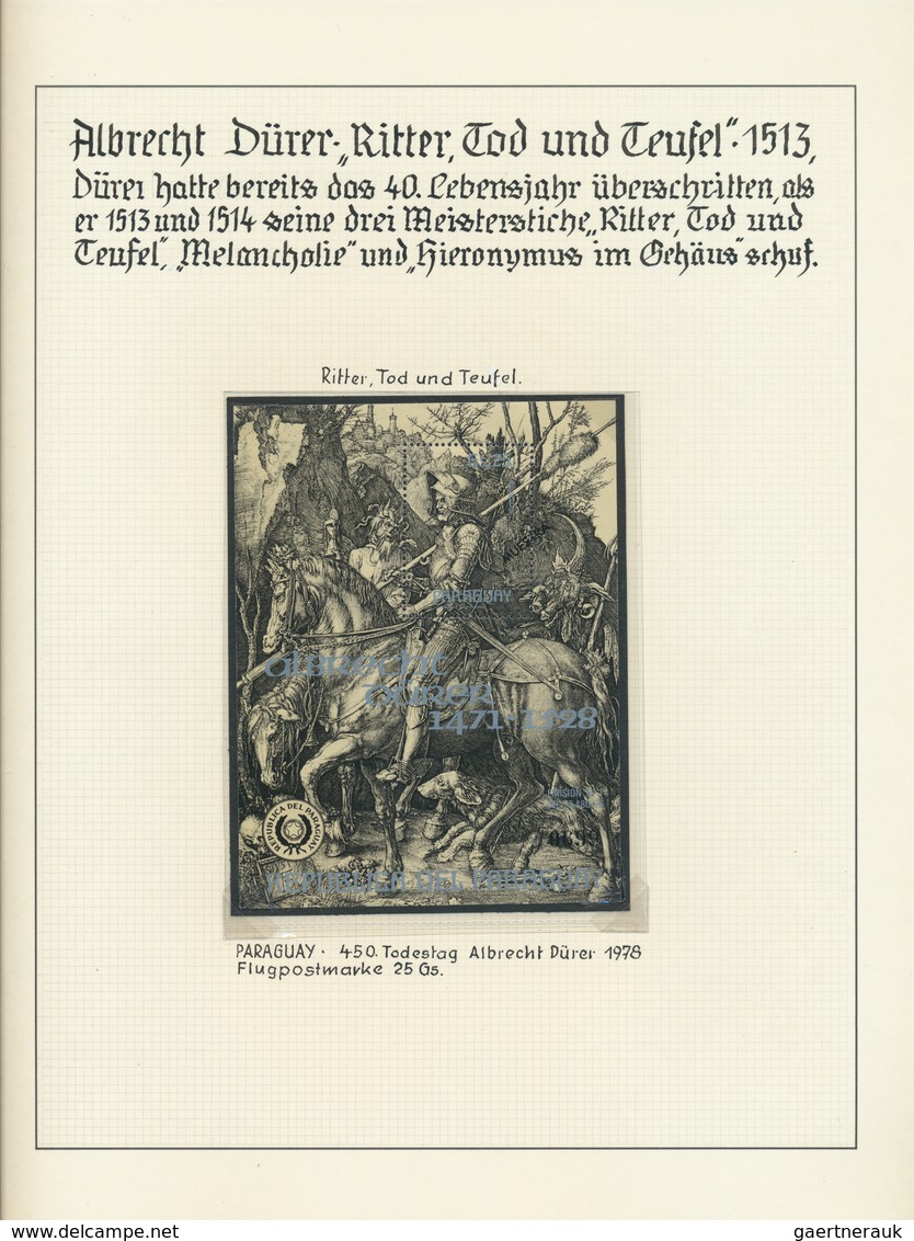 25205 Thematik: Malerei, Maler / Painting, Painters: ALBRECHT DÜRER: Selbst Gestaltete Sammlung Von Marken - Autres & Non Classés