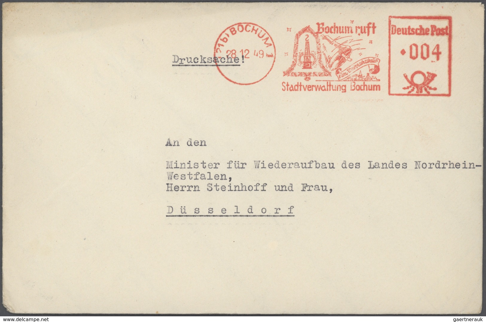 25228 Thematik: Musik / music: 1946/55 (ca.), BRD, Sammlung von etwa 1150 versch. Belegen in 3 Alben mit S