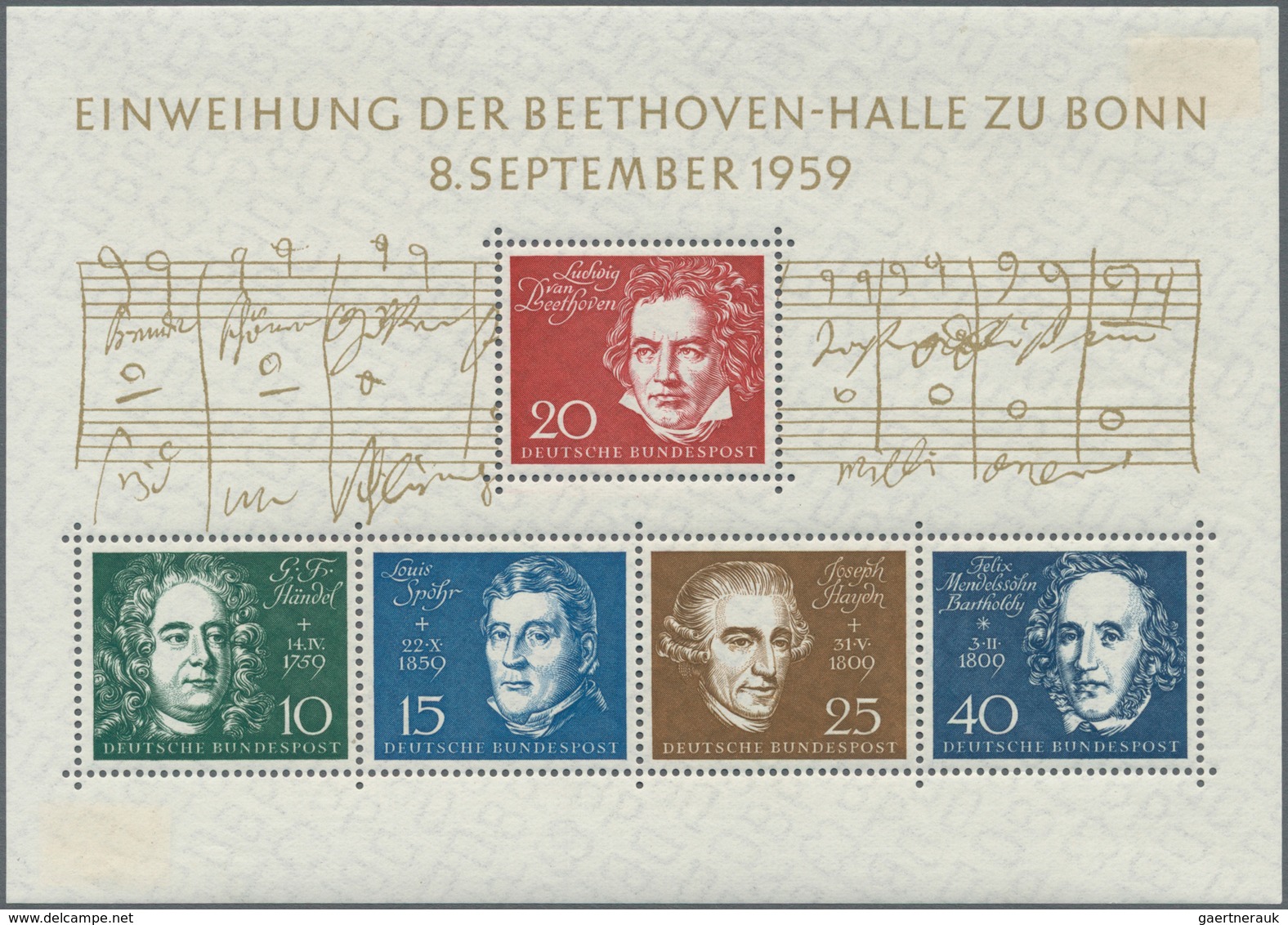 25233 Thematik: Musik-Komponisten / Music-composers: 1960/2000 (approx), Various Countries. Accumulation O - Musique