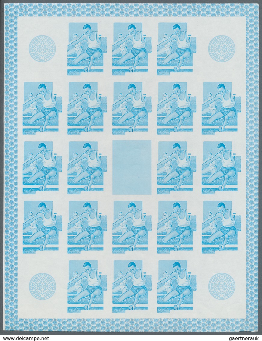 25289 Thematik: Olympische Spiele / olympic games: 1968, Burundi. Progressive proofs set of sheets for the