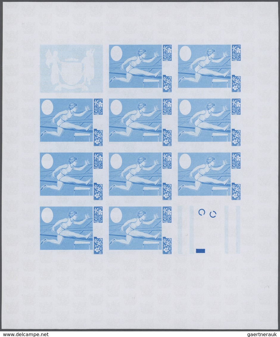 25290 Thematik: Olympische Spiele / olympic games: 1968, Cook Islands. Progressive proofs set of sheets fo