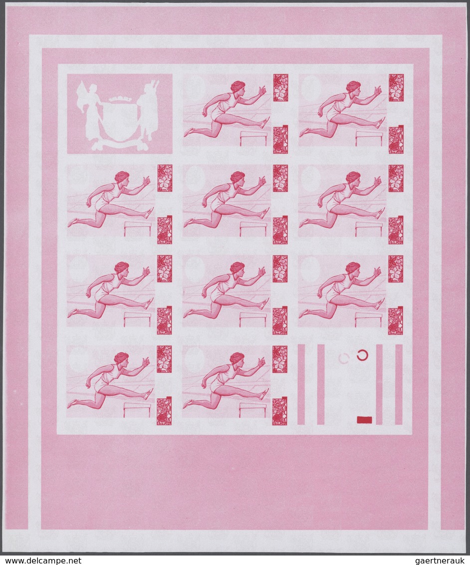 25290 Thematik: Olympische Spiele / olympic games: 1968, Cook Islands. Progressive proofs set of sheets fo