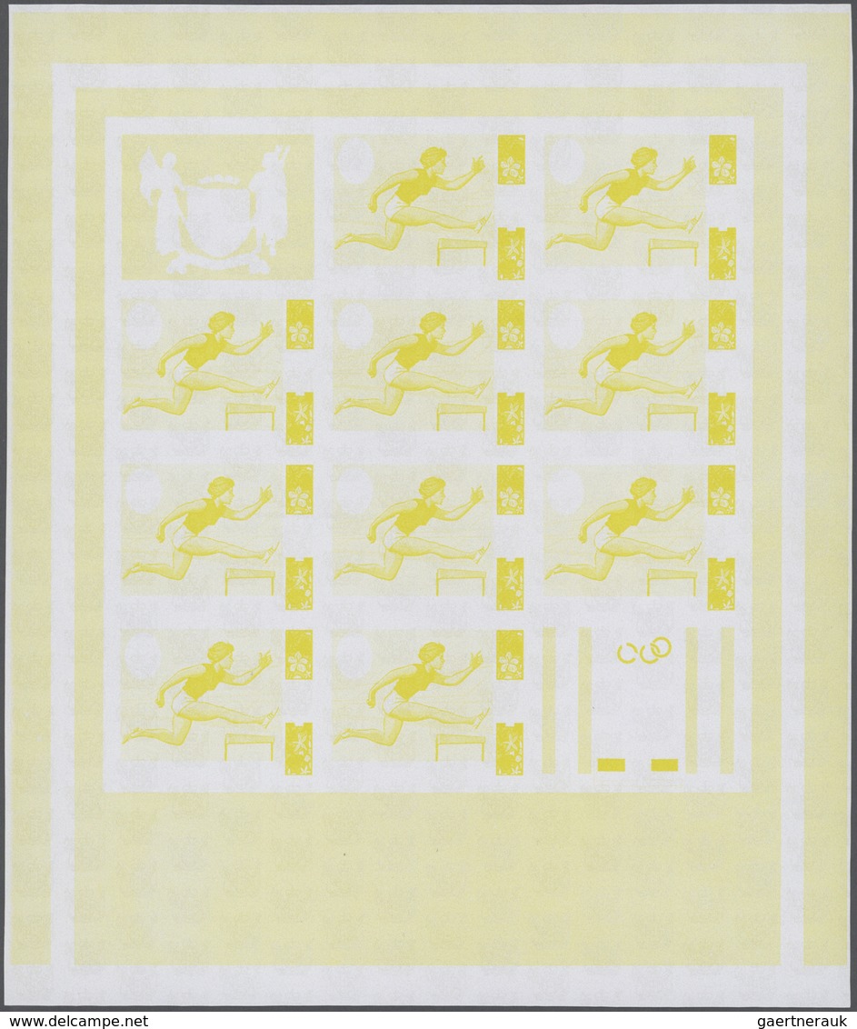 25290 Thematik: Olympische Spiele / olympic games: 1968, Cook Islands. Progressive proofs set of sheets fo