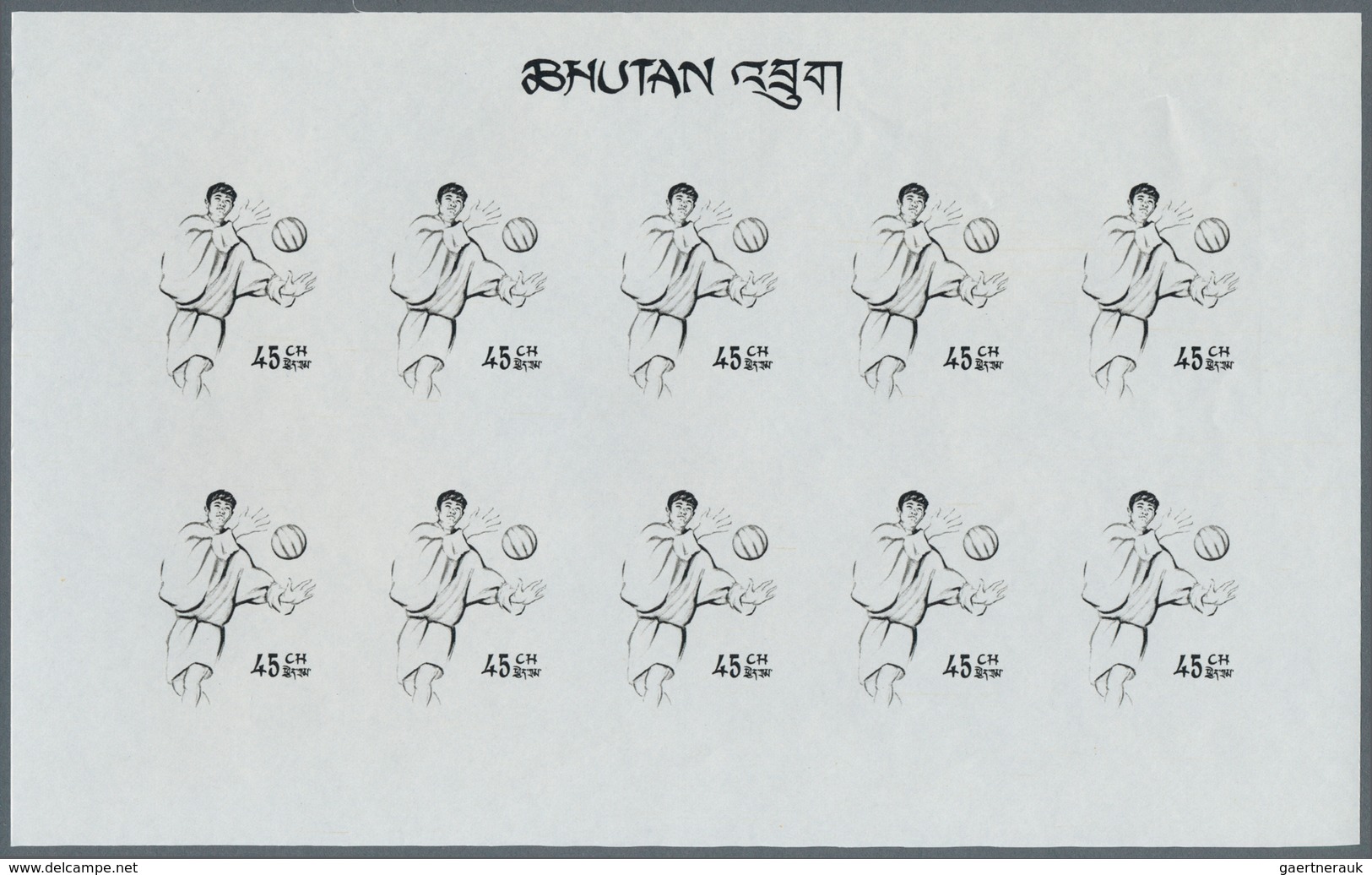 25293 Thematik: Olympische Spiele / Olympic Games: 1968, Bhutan. Progressive Proofs Set Of Sheets For The - Autres & Non Classés