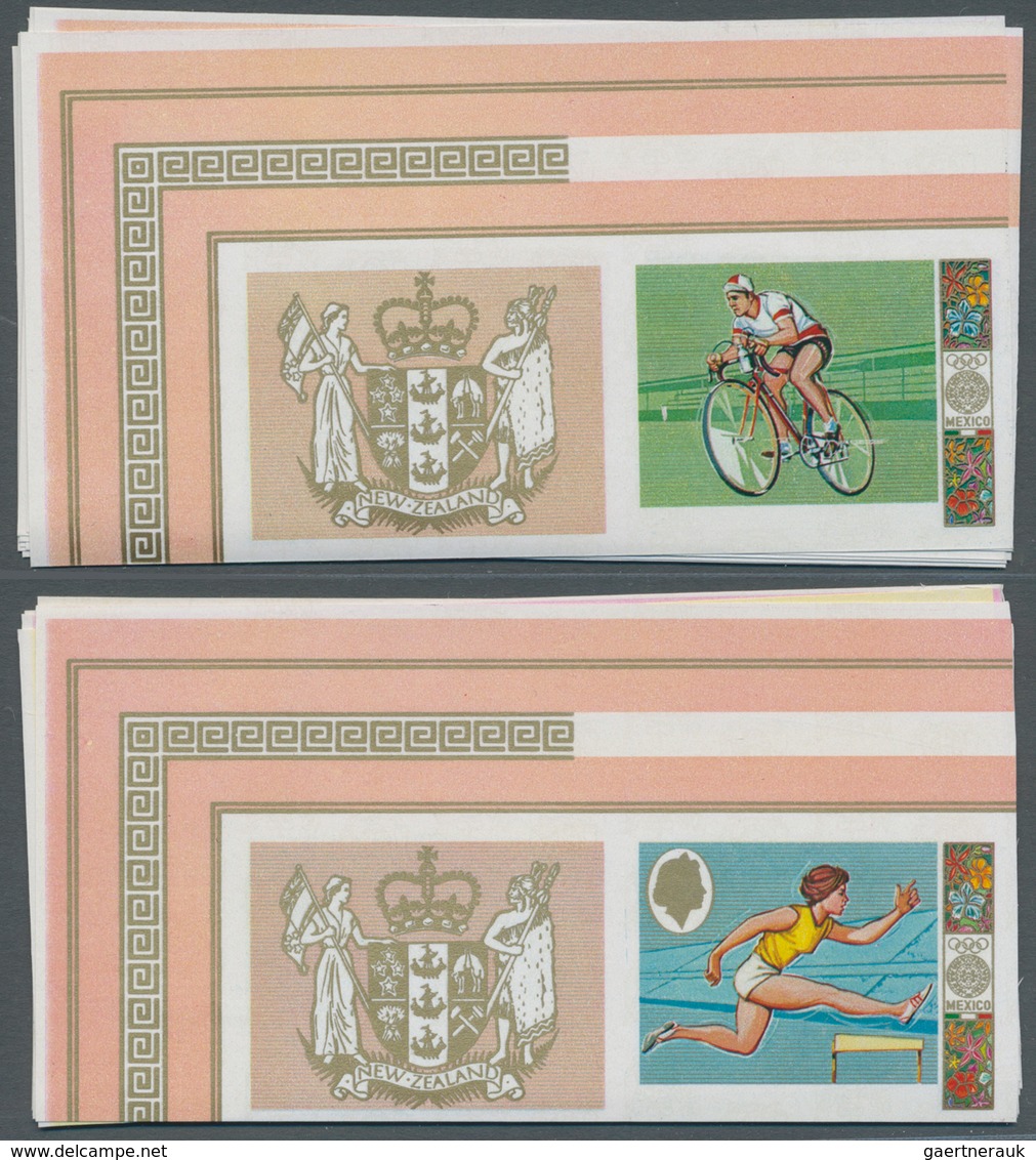 25299 Thematik: Olympische Spiele / Olympic Games: 1968, Cook-Inseln Kompl. Satz 'Olympische Sommerspiele - Autres & Non Classés