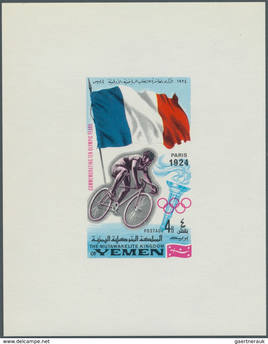 25300 Thematik: Olympische Spiele / Olympic Games: 1968, Yemen Kingdom, Olympic Games Issue, Collection Of - Autres & Non Classés