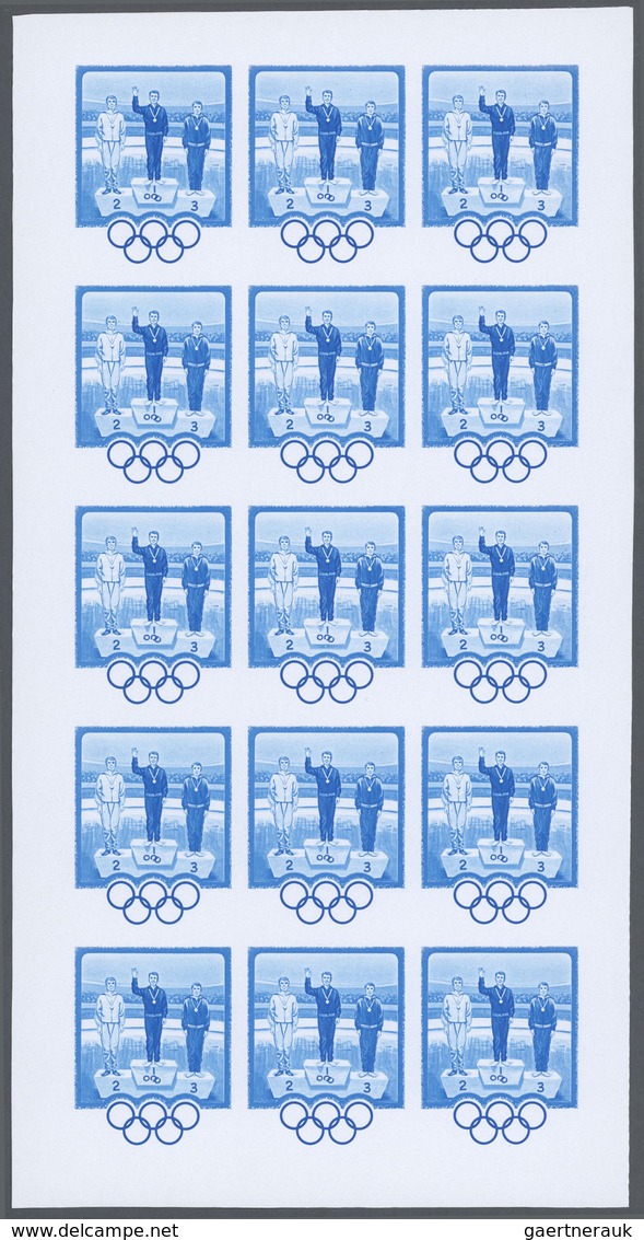 25302 Thematik: Olympische Spiele / Olympic Games: 1970, Fujeira. Progressive Proofs Set Of Sheets For The - Autres & Non Classés