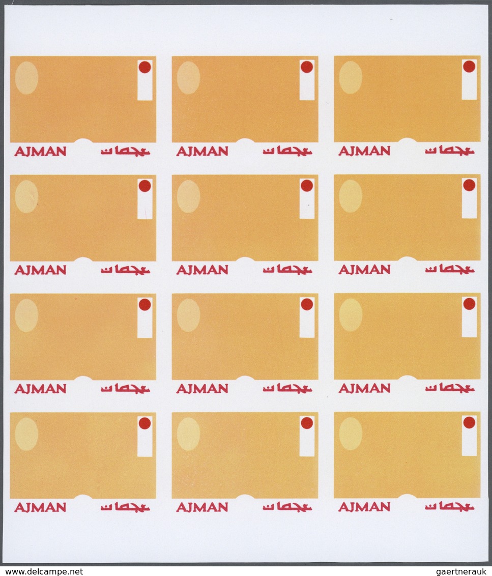 25304 Thematik: Olympische Spiele / Olympic Games: 1971, Ajman. Progressive Proofs Set Of Sheets For The I - Autres & Non Classés