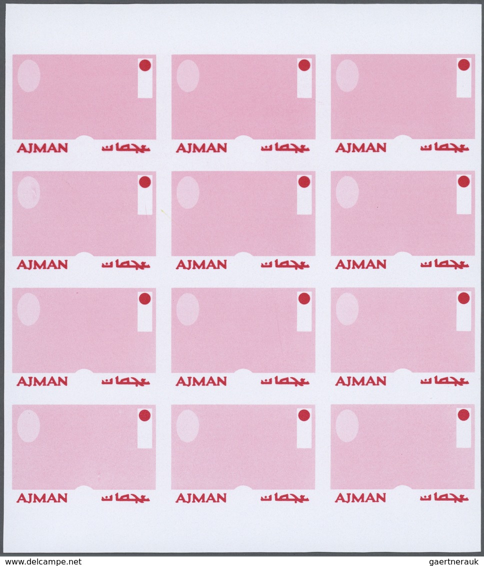 25304 Thematik: Olympische Spiele / olympic games: 1971, Ajman. Progressive proofs set of sheets for the i