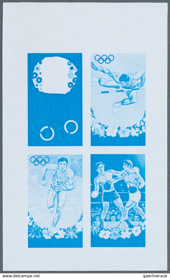 25310 Thematik: Olympische Spiele / Olympic Games: 1972, Cook Islands. Progressive Proofs Set Of Sheets Fo - Autres & Non Classés