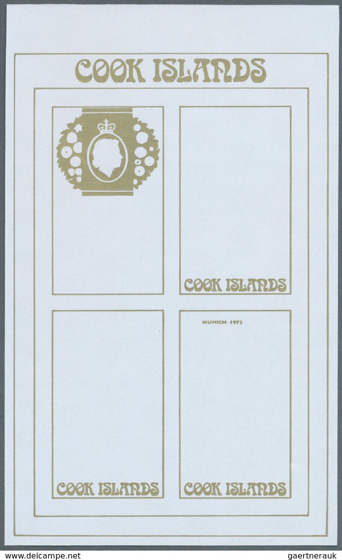 25310 Thematik: Olympische Spiele / olympic games: 1972, Cook Islands. Progressive proofs set of sheets fo