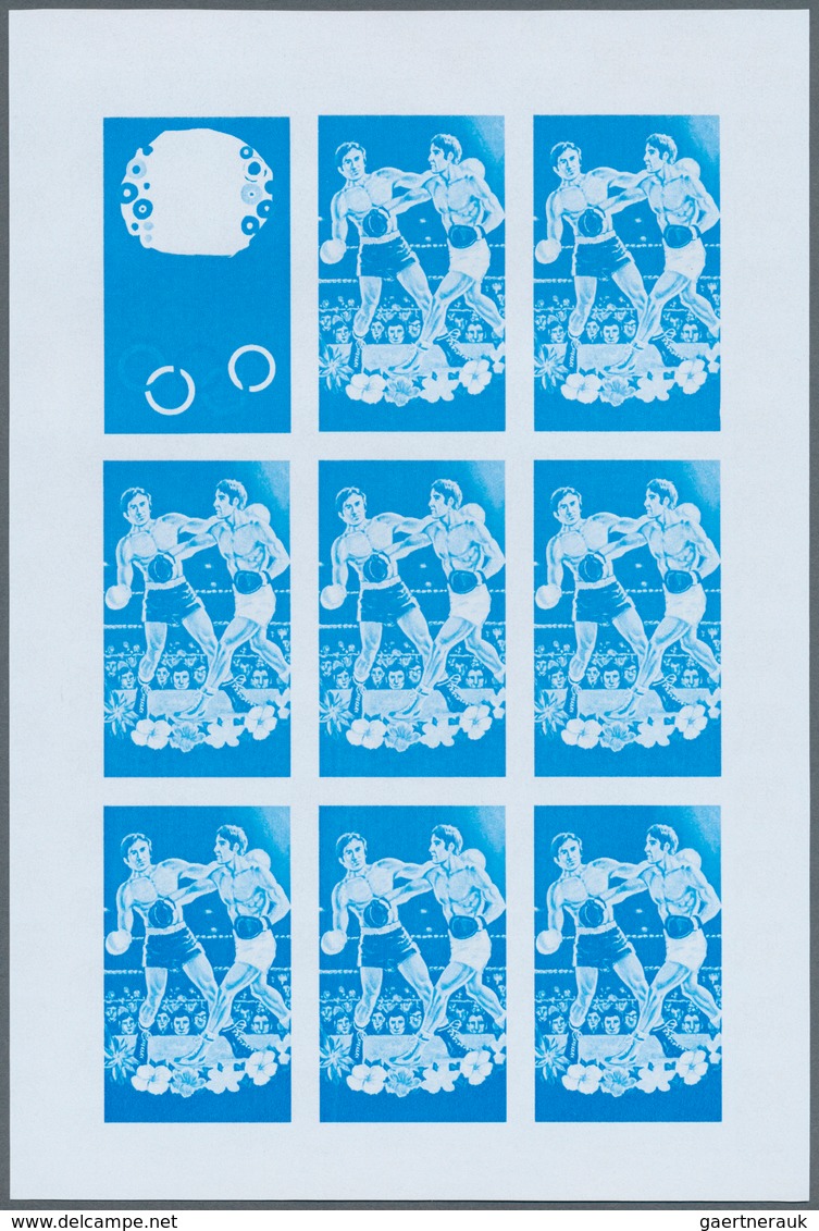 25310 Thematik: Olympische Spiele / olympic games: 1972, Cook Islands. Progressive proofs set of sheets fo