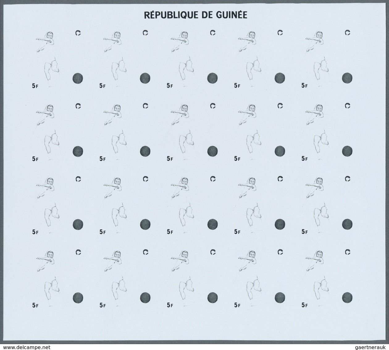 25311 Thematik: Olympische Spiele / Olympic Games: 1972, Guinea. Progressive Proofs Set Of Sheets For The - Autres & Non Classés