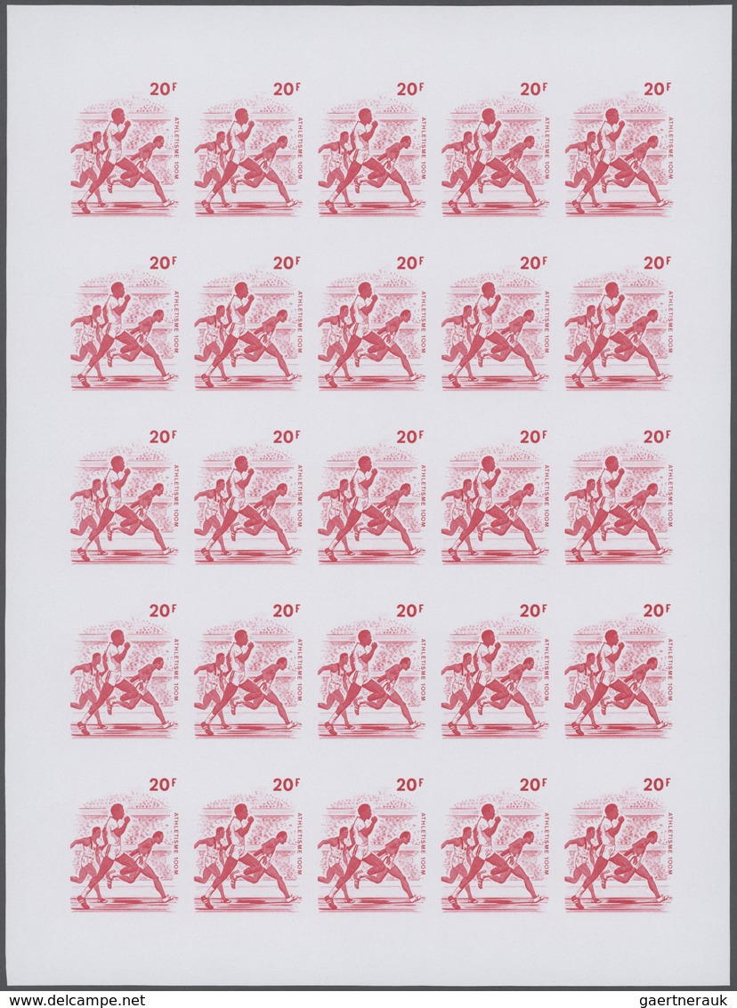 25312 Thematik: Olympische Spiele / Olympic Games: 1972, Senegal. Progressive Proofs Set Of Sheets For The - Autres & Non Classés