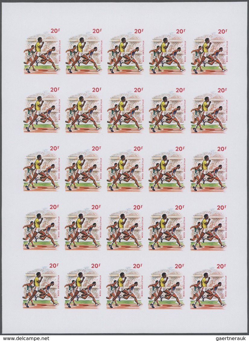 25312 Thematik: Olympische Spiele / Olympic Games: 1972, Senegal. Progressive Proofs Set Of Sheets For The - Autres & Non Classés