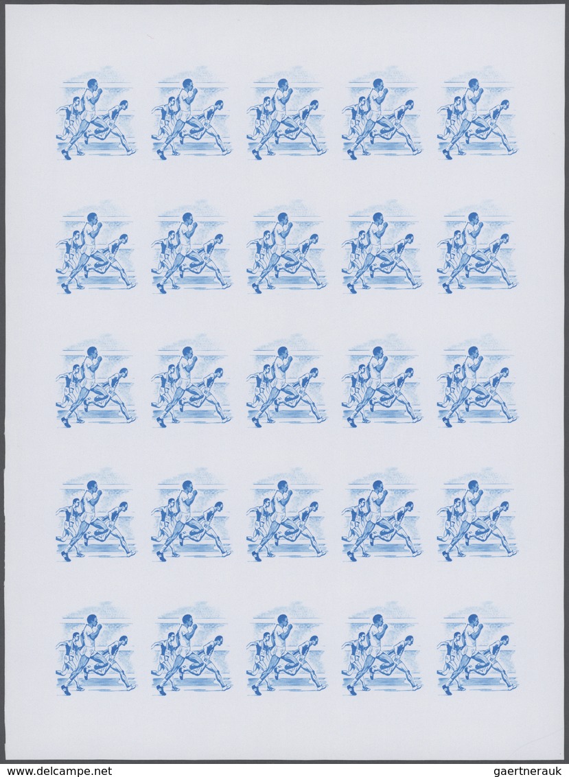 25312 Thematik: Olympische Spiele / olympic games: 1972, Senegal. Progressive proofs set of sheets for the