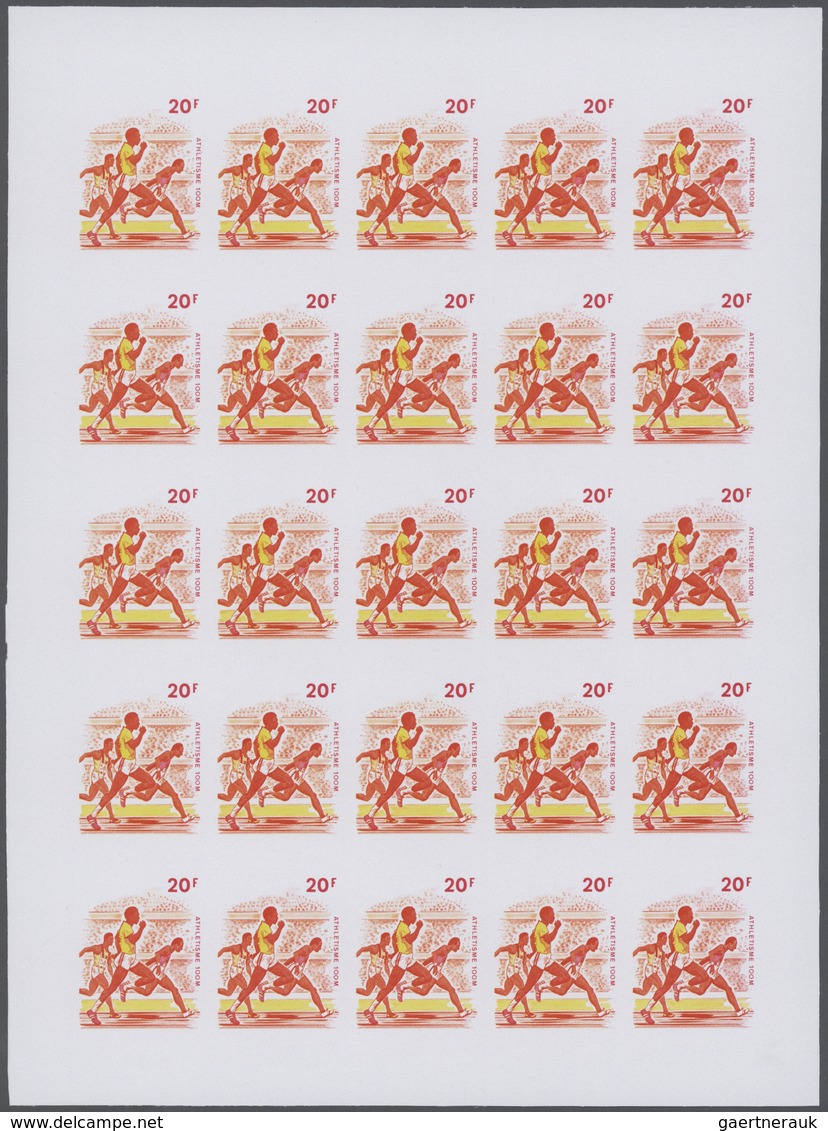 25312 Thematik: Olympische Spiele / olympic games: 1972, Senegal. Progressive proofs set of sheets for the