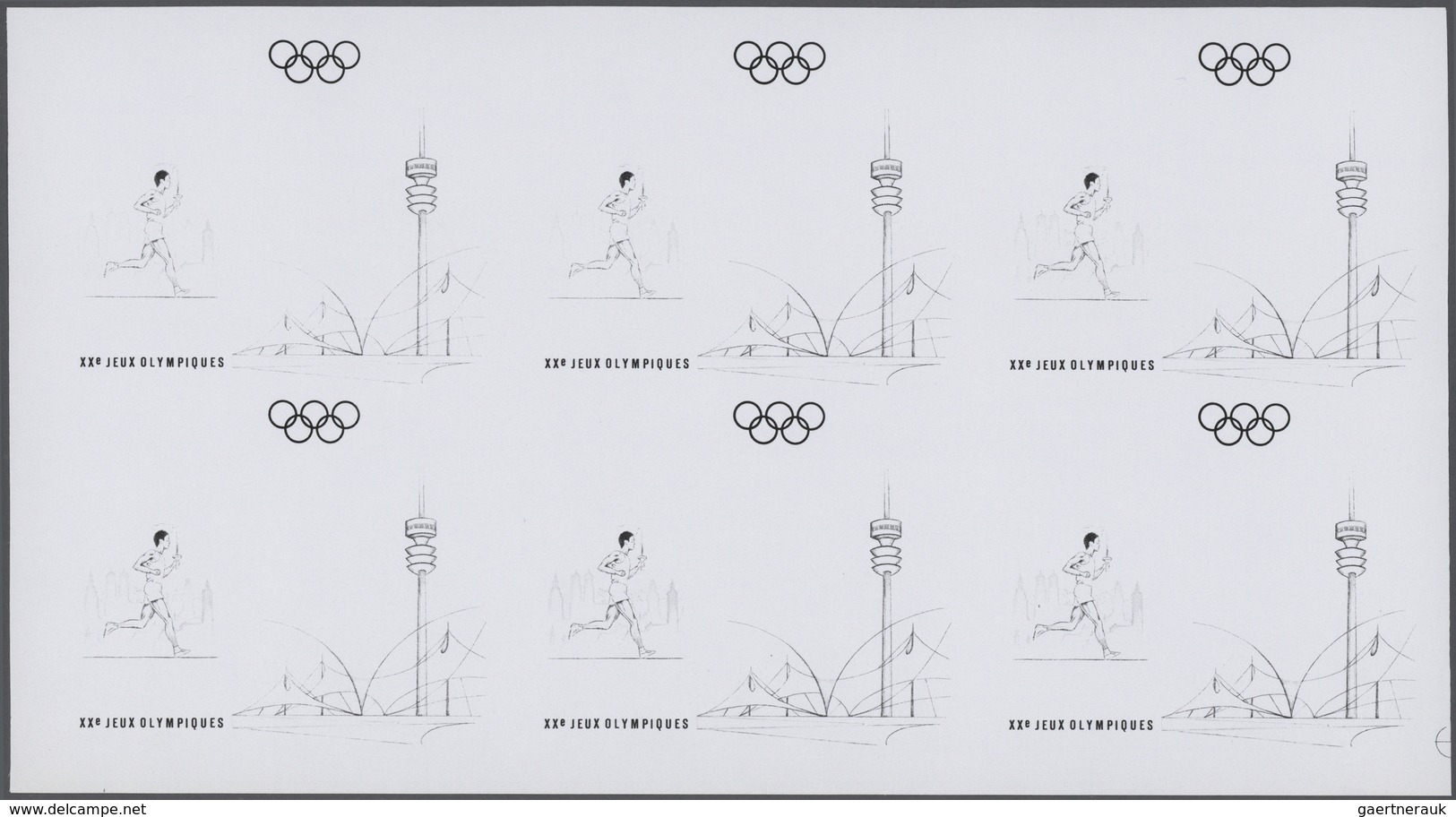 25314 Thematik: Olympische Spiele / Olympic Games: 1972, Senegal. Progressive Proofs Set Of Sheets For The - Autres & Non Classés