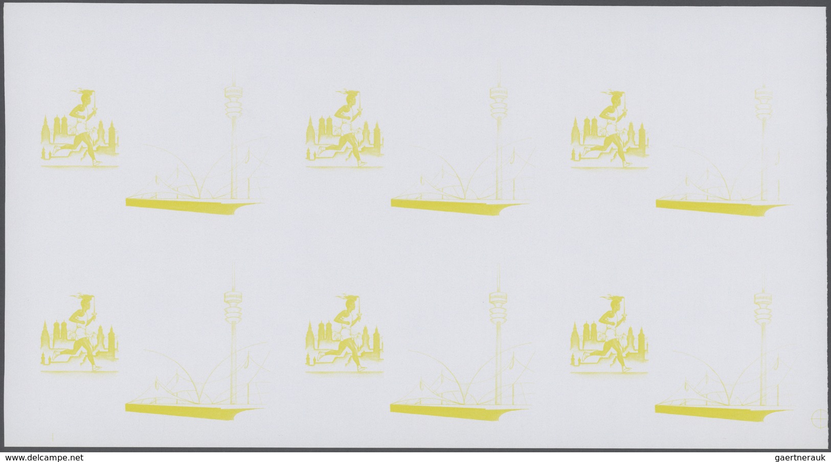 25314 Thematik: Olympische Spiele / olympic games: 1972, Senegal. Progressive proofs set of sheets for the