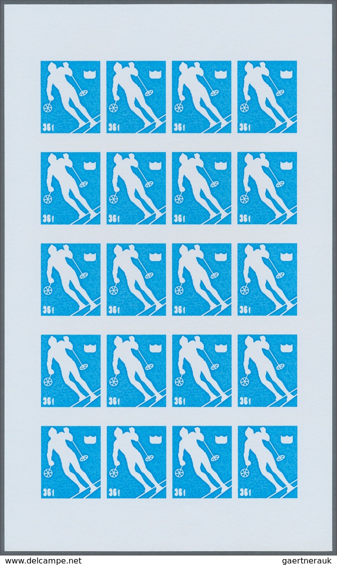 25319 Thematik: Olympische Spiele / Olympic Games: 1974, Burundi. Progressive Proofs Set Of Sheets For The - Autres & Non Classés