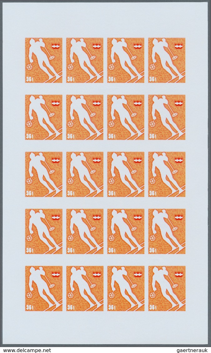 25319 Thematik: Olympische Spiele / Olympic Games: 1974, Burundi. Progressive Proofs Set Of Sheets For The - Autres & Non Classés