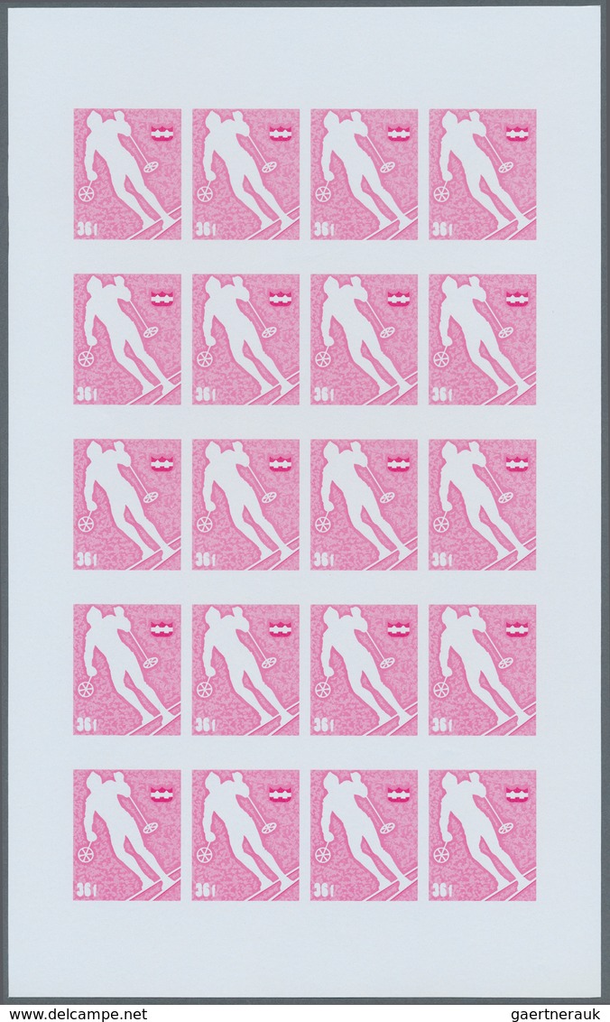 25319 Thematik: Olympische Spiele / Olympic Games: 1974, Burundi. Progressive Proofs Set Of Sheets For The - Autres & Non Classés