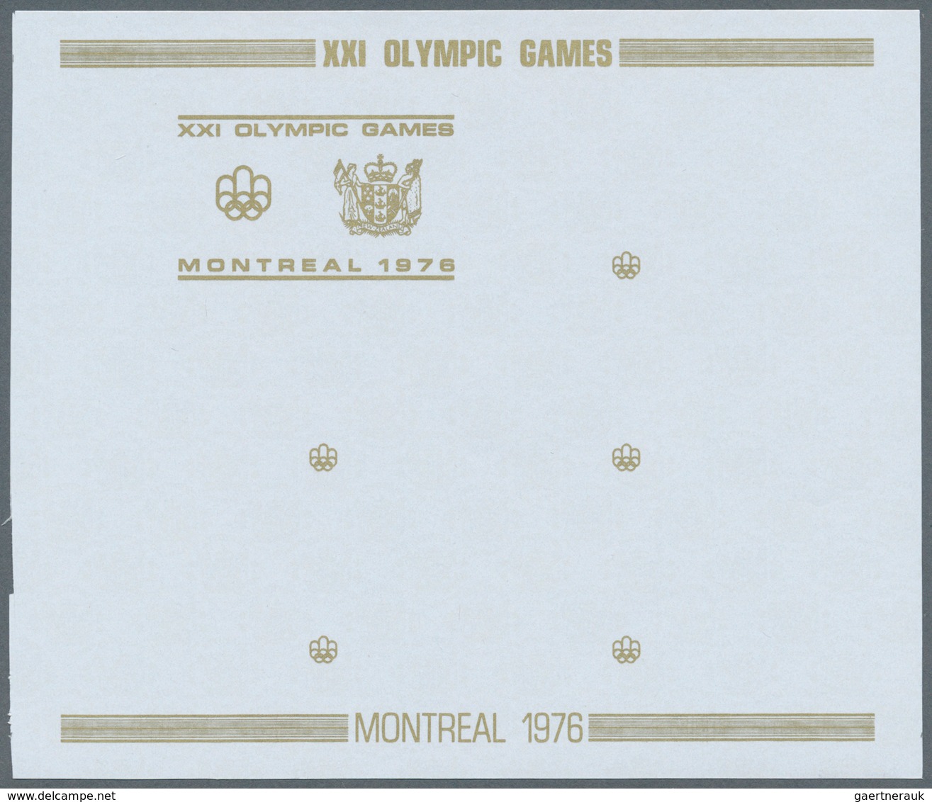 25322 Thematik: Olympische Spiele / olympic games: 1976, Aitutaki. Progressive proofs set of sheets for th