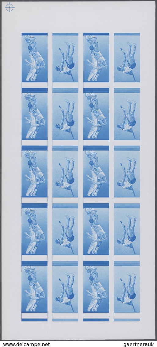 25323 Thematik: Olympische Spiele / olympic games: 1976, Burundi. Progressive proofs set of sheets for the