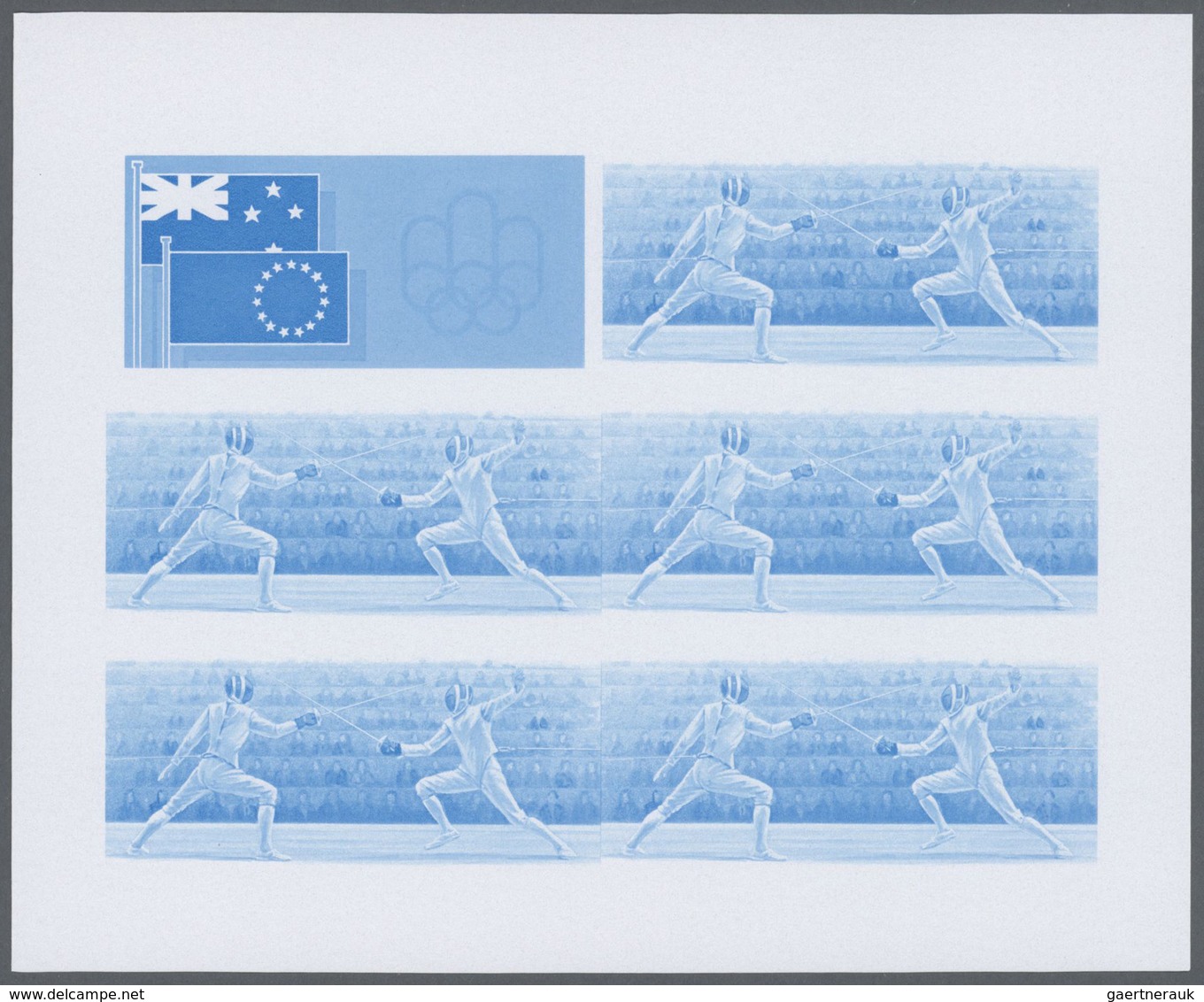 25325 Thematik: Olympische Spiele / Olympic Games: 1976, Cook Islands. Progressive Proofs Set Of Sheets Fo - Sonstige & Ohne Zuordnung