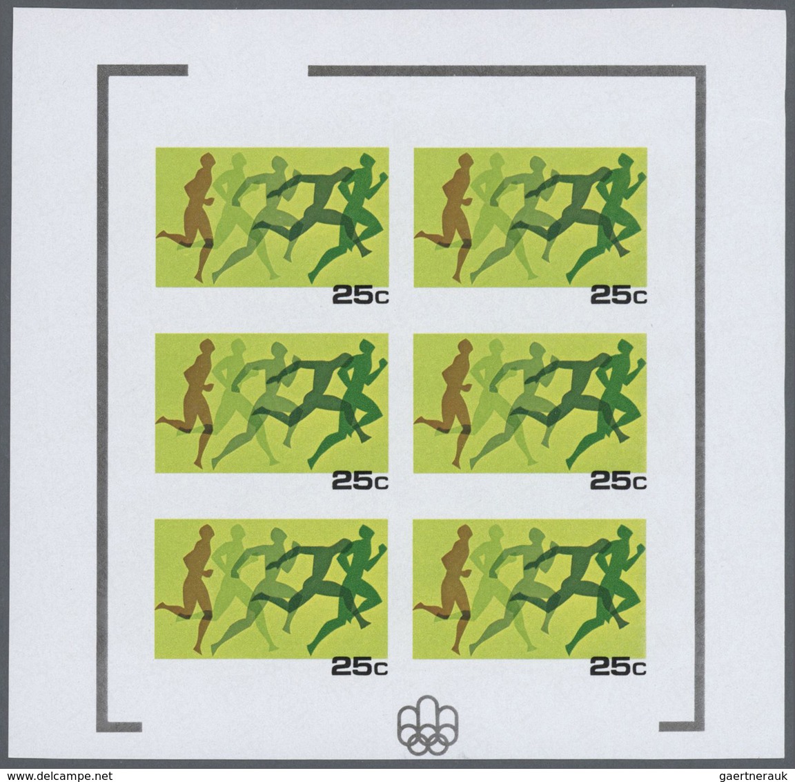 25328 Thematik: Olympische Spiele / Olympic Games: 1976, Penrhyn. Progressive Proofs Set Of Sheets For The - Autres & Non Classés