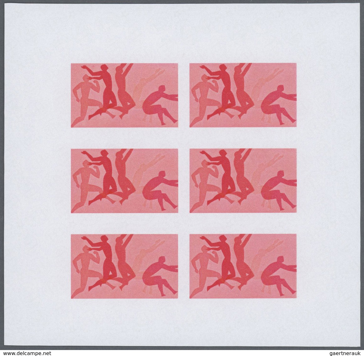 25328 Thematik: Olympische Spiele / olympic games: 1976, Penrhyn. Progressive proofs set of sheets for the