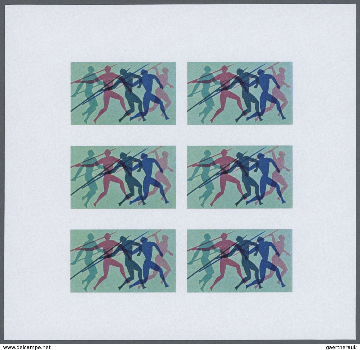 25328 Thematik: Olympische Spiele / olympic games: 1976, Penrhyn. Progressive proofs set of sheets for the