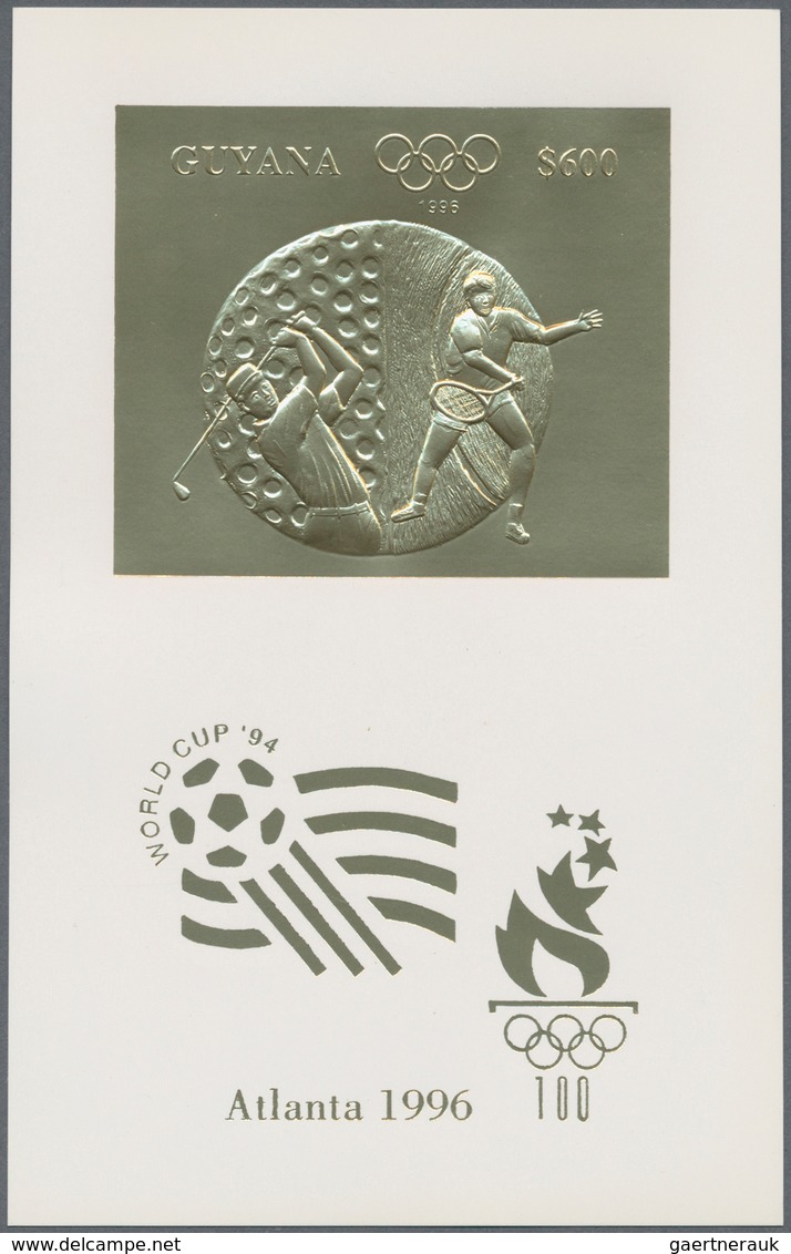 25357 Thematik: Olympische Spiele / Olympic Games: 1993, Guyana. Complete Set Of 6 Time 50 Souvenir Sheets - Autres & Non Classés