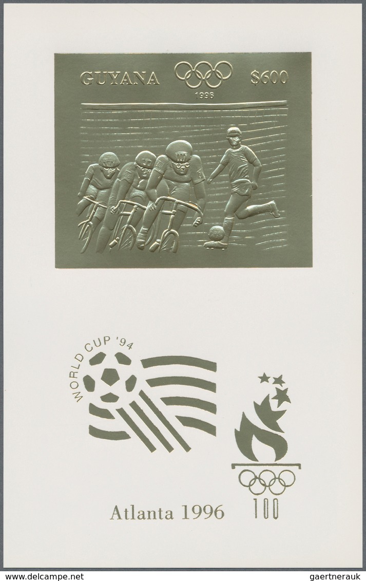 25357 Thematik: Olympische Spiele / Olympic Games: 1993, Guyana. Complete Set Of 6 Time 50 Souvenir Sheets - Sonstige & Ohne Zuordnung