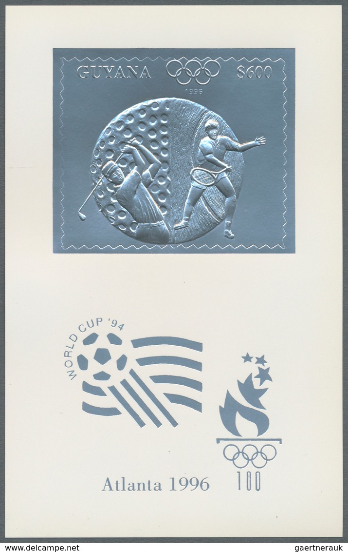 25358 Thematik: Olympische Spiele / Olympic Games: 1993, Guyana. Complete Set Of 6 Time 50 Souvenir Sheets - Sonstige & Ohne Zuordnung