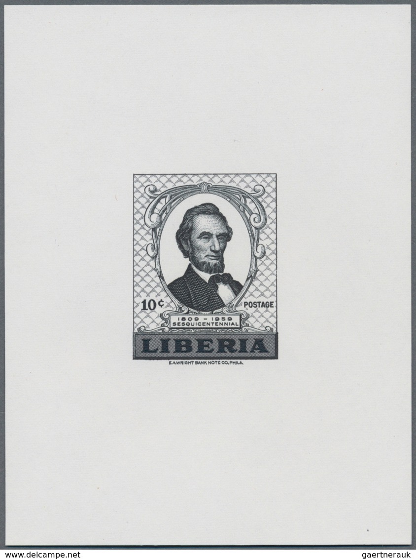 25368 Thematik: Persönlichkeiten / Personalities: 1959, LIBERIA: 150th Birthday Of ABRAHAM LINCOLN Set Of - Autres & Non Classés