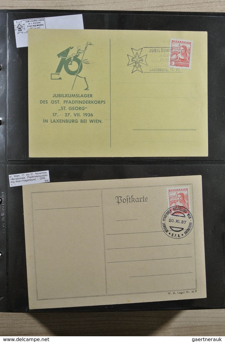 25396 Thematik: Pfadfinder / Boy Scouts: Collection Of Ca. 280 Covers And Cards Of Austria 1936-2007 Of Th - Autres & Non Classés