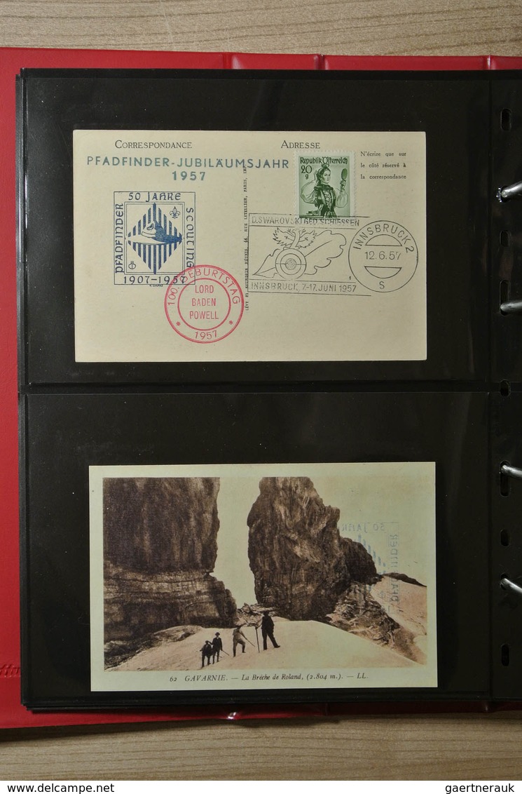 25396 Thematik: Pfadfinder / boy scouts: Collection of ca. 280 covers and cards of Austria 1936-2007 of th