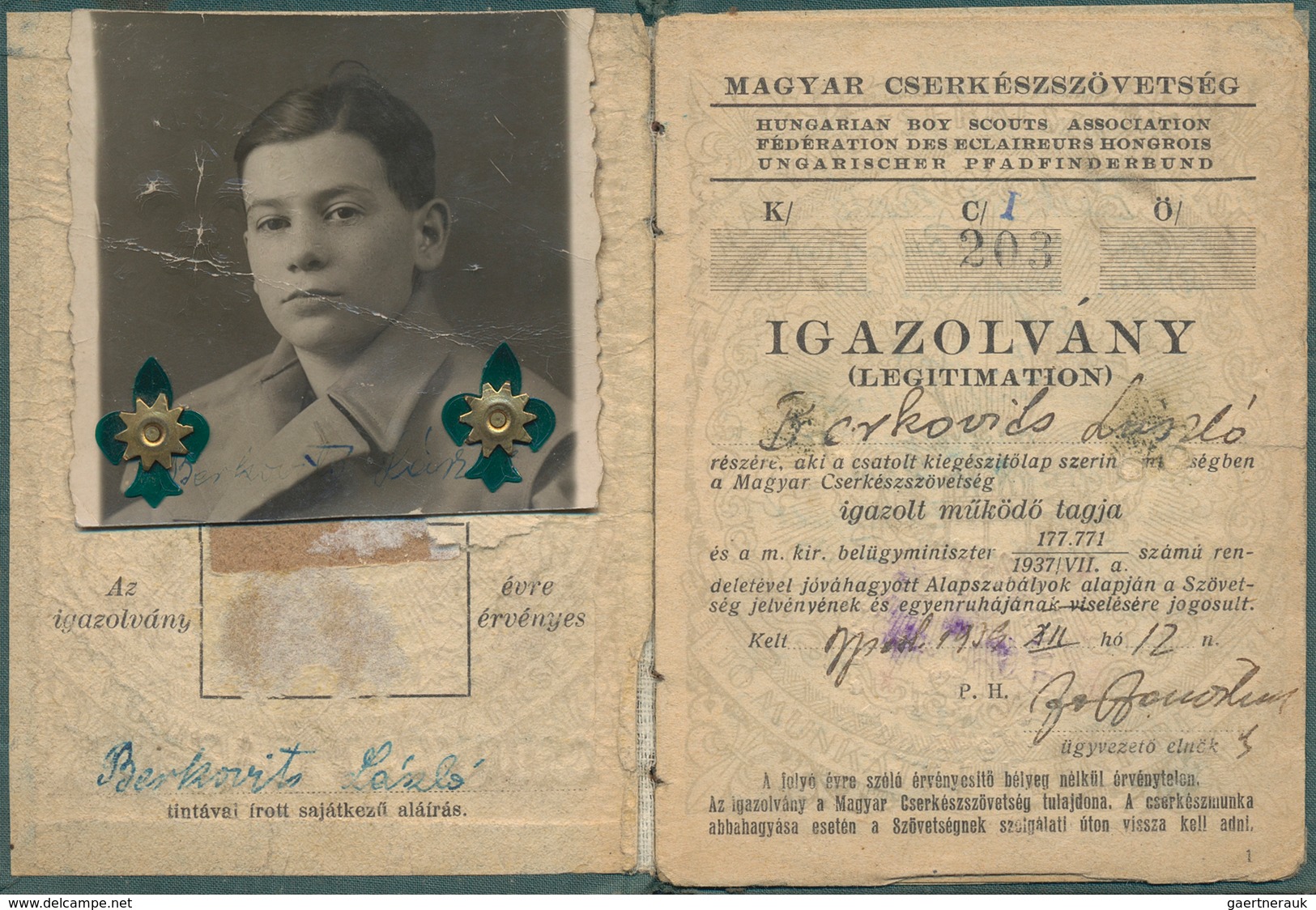 25400 Thematik: Pfadfinder / boy scouts: 1920/2010, Hungary. Collection of about 390 covers, cards and doc