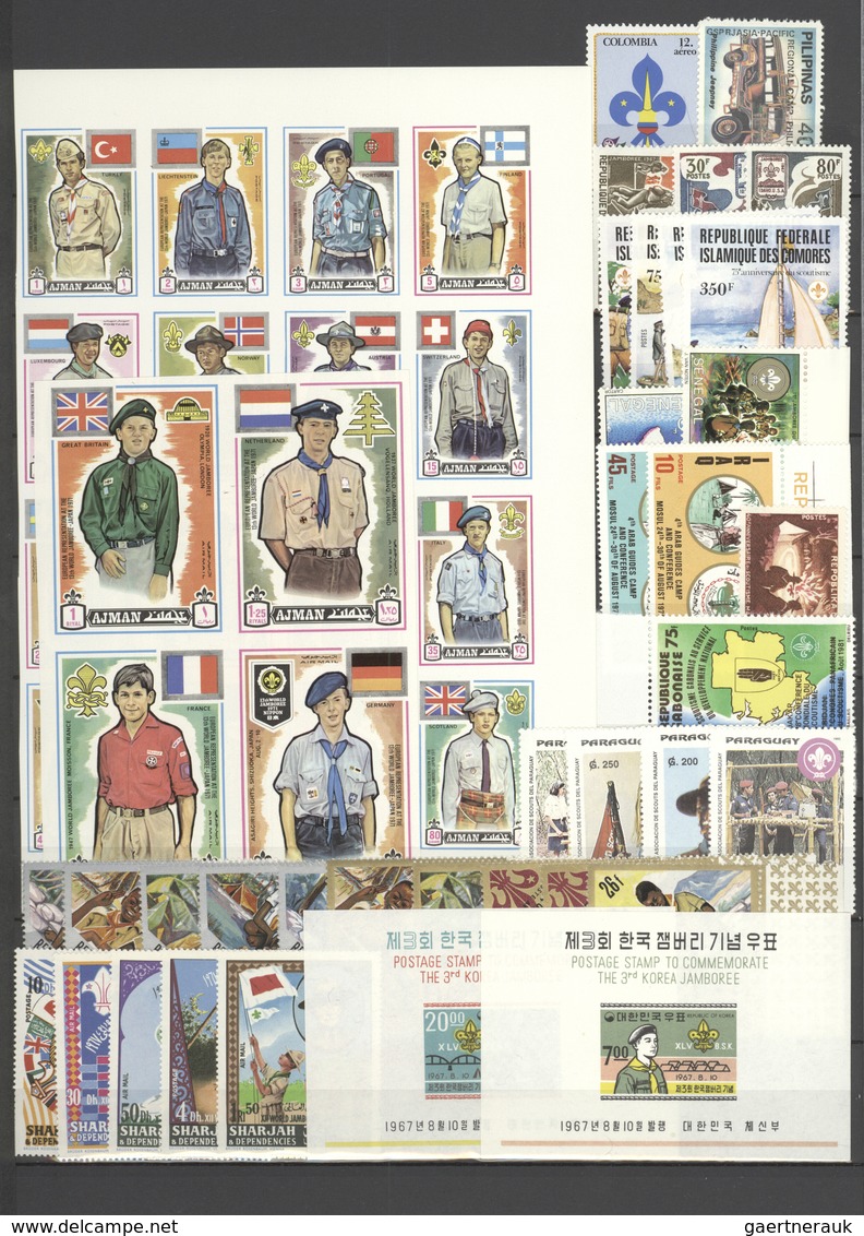 25402 Thematik: Pfadfinder / Boy Scouts: 1947/1999 (approx), Various Countries. Stock Book Containing The - Autres & Non Classés