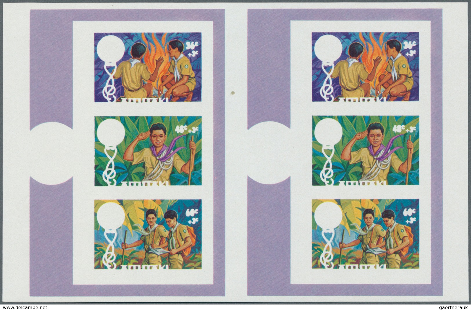 25405 Thematik: Pfadfinder / boy scouts: 1961/1996 (approx), various countries. Accumulation of 71 items s