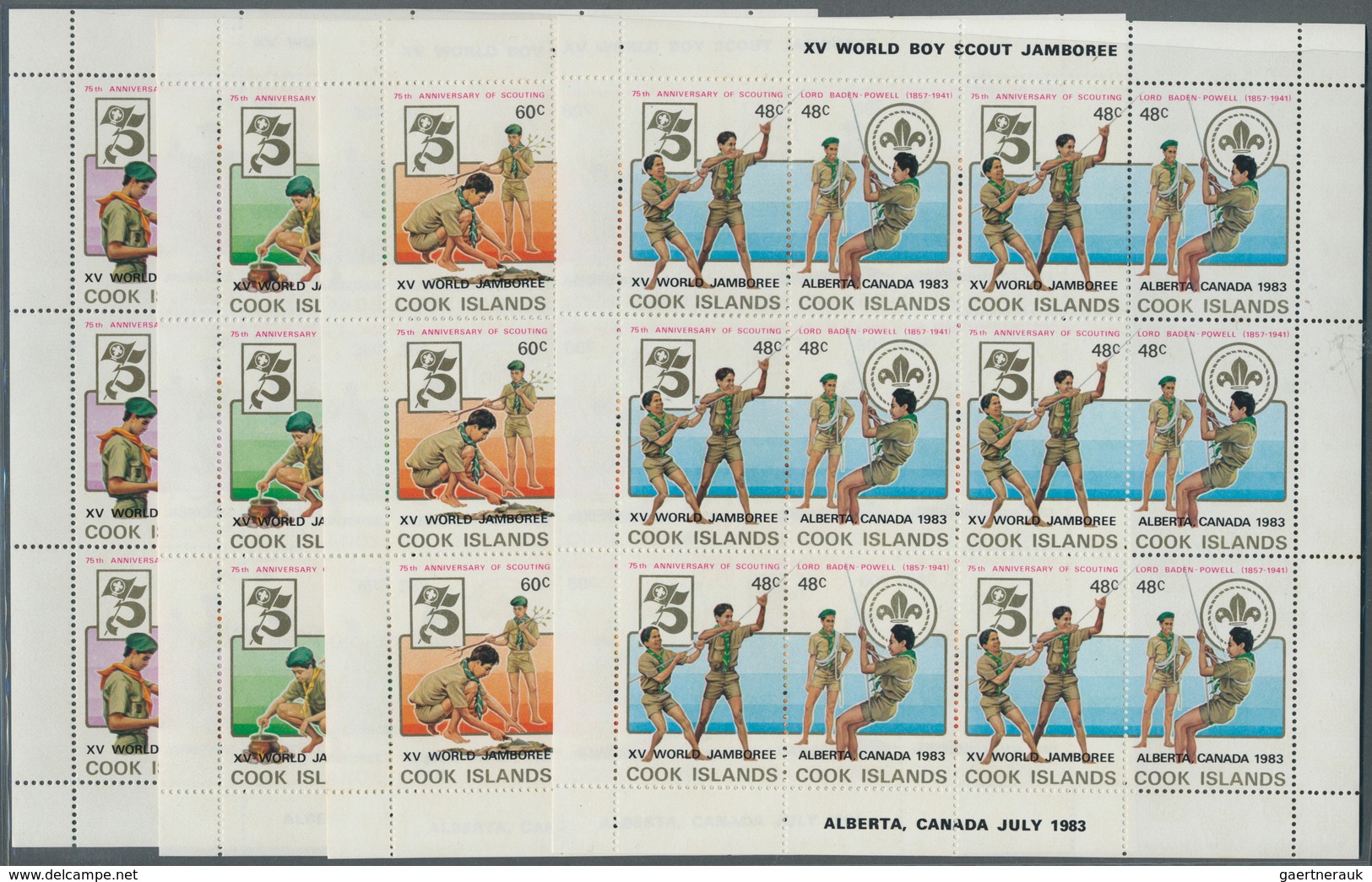 25405 Thematik: Pfadfinder / boy scouts: 1961/1996 (approx), various countries. Accumulation of 71 items s