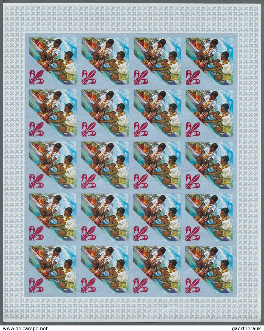 25406 Thematik: Pfadfinder / Boy Scouts: 1967, Burundi. Progressive Proofs Set Of Sheets For The Complete - Autres & Non Classés