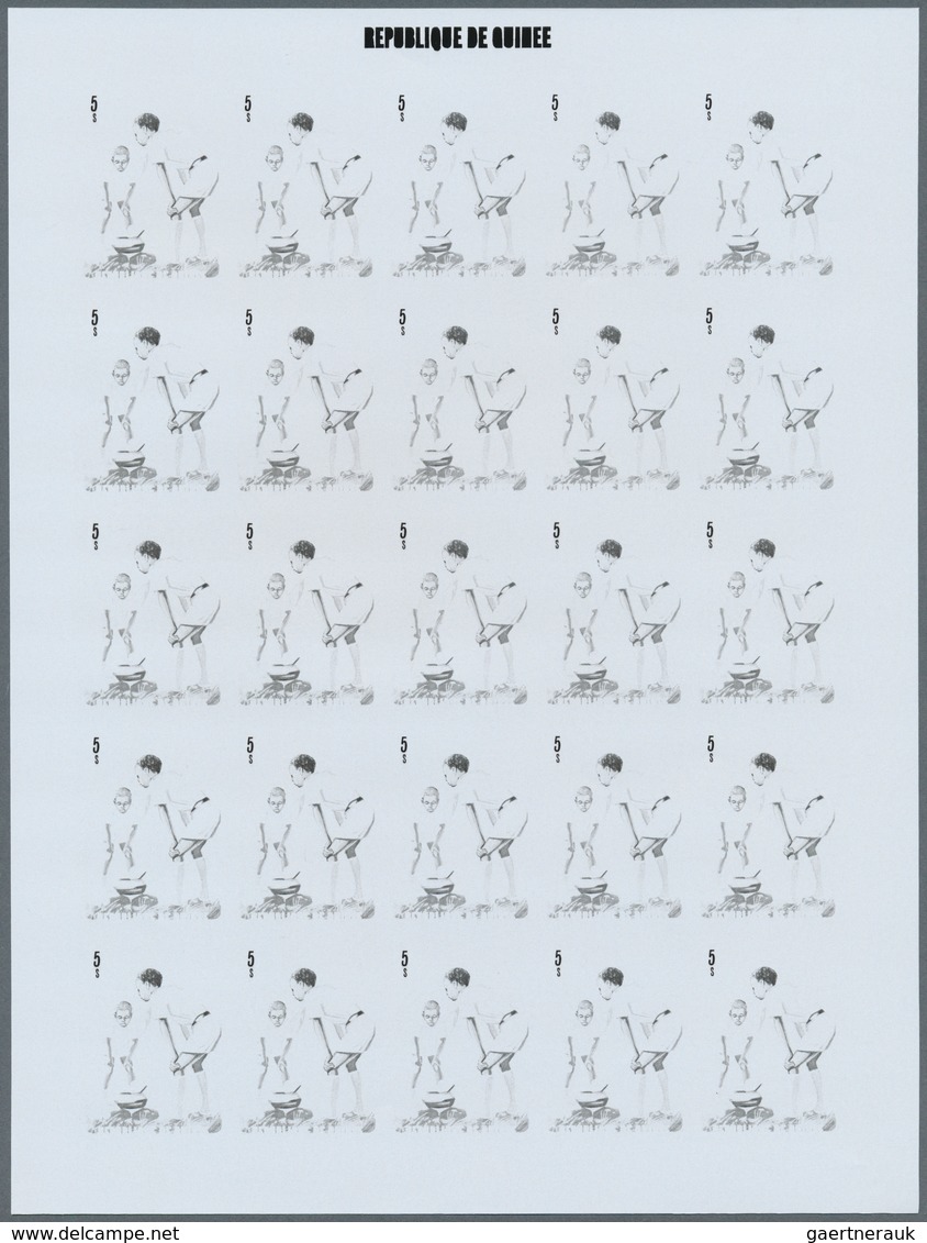 25412 Thematik: Pfadfinder / Boy Scouts: 1974, Guinea. Progressive Proofs Set Of Sheets For The Complete I - Autres & Non Classés