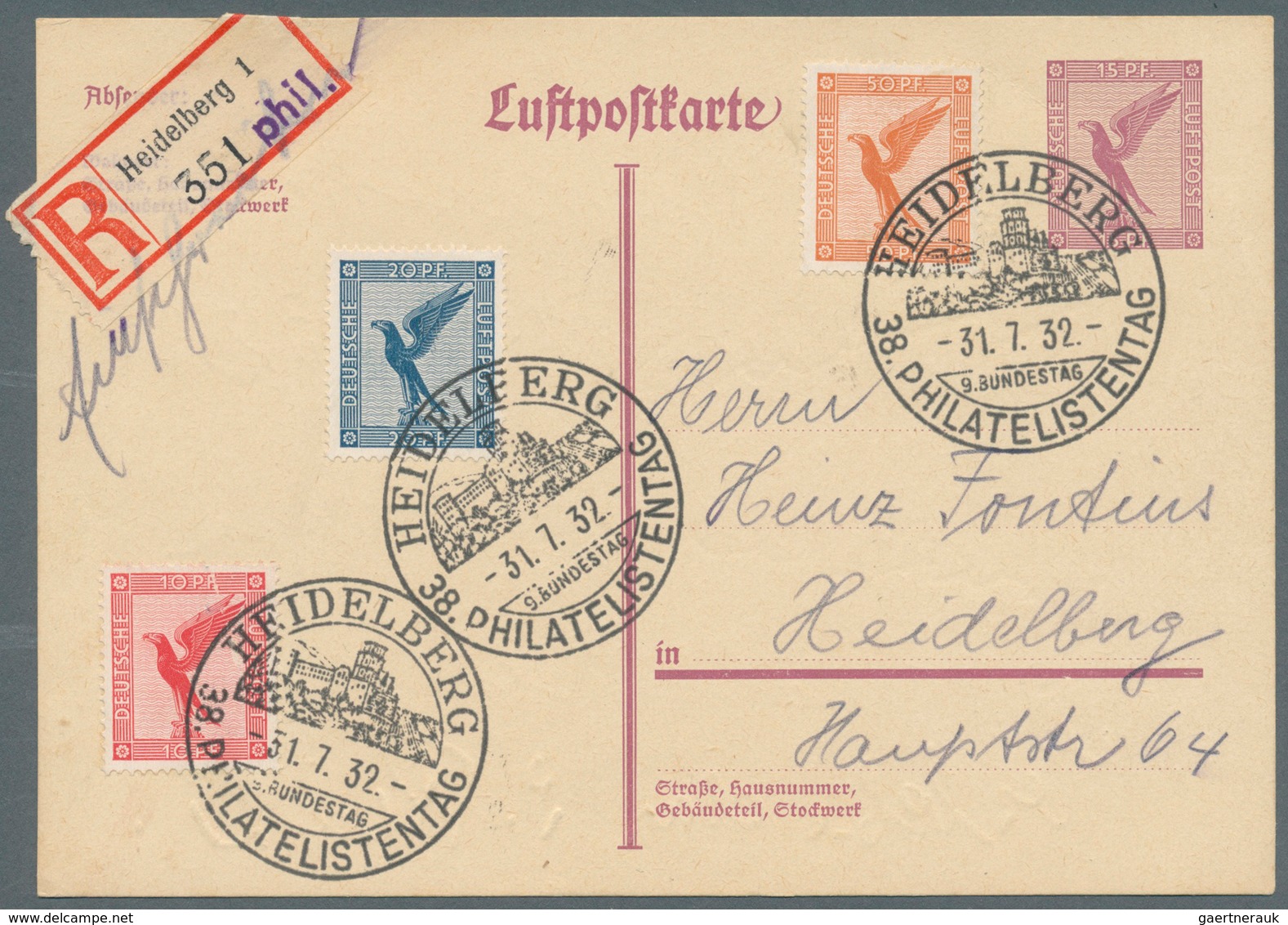 25416 Thematik: Philatelie - Tag der Briefmarke / stamp days: Ab 1897, Deutschland, Tag der Briefmarke, Ph