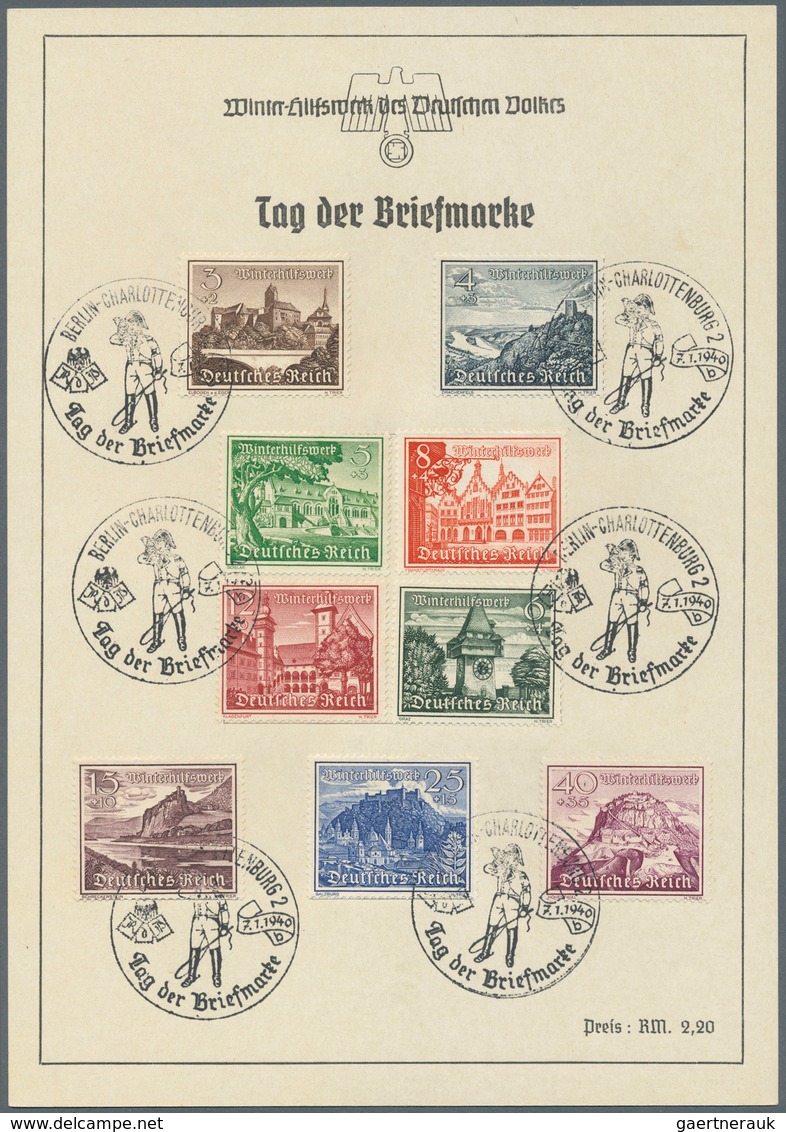 25417 Thematik: Philatelie - Tag der Briefmarke / stamp days: Ab ca. 1935: DEUTSCHLAND, umfangreiche Samml