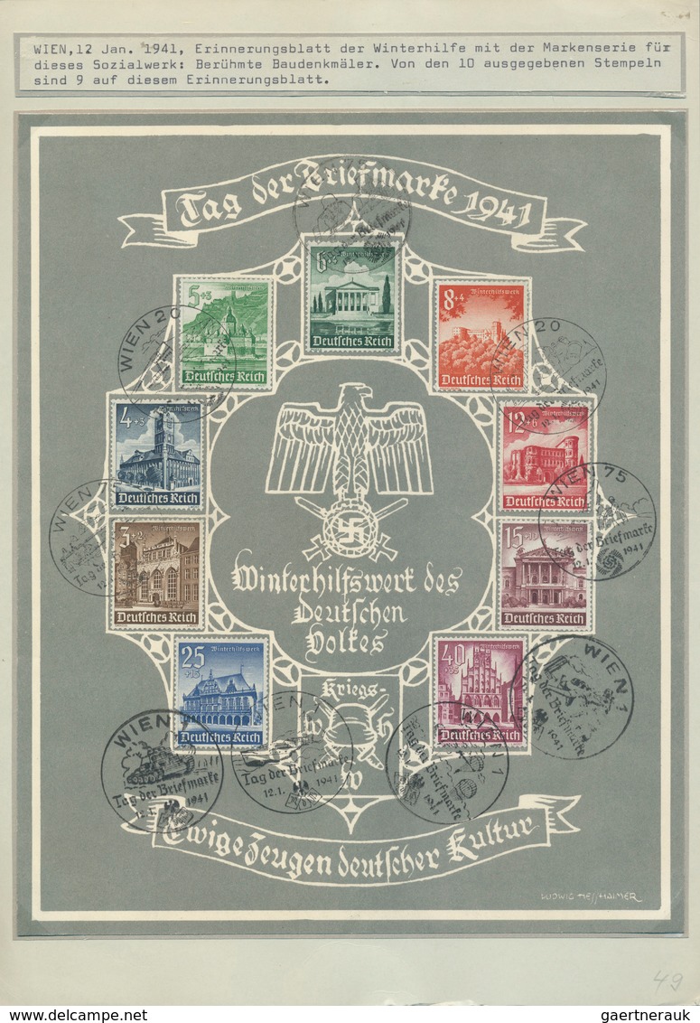 25417 Thematik: Philatelie - Tag der Briefmarke / stamp days: Ab ca. 1935: DEUTSCHLAND, umfangreiche Samml