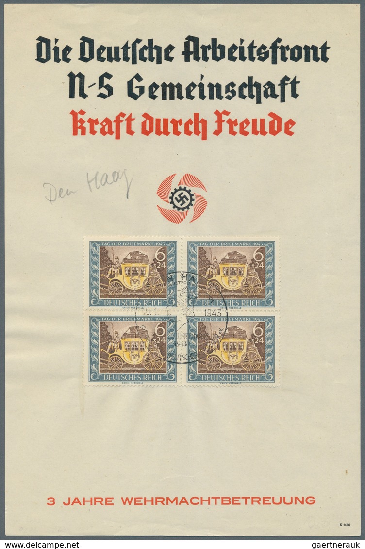 25417 Thematik: Philatelie - Tag der Briefmarke / stamp days: Ab ca. 1935: DEUTSCHLAND, umfangreiche Samml