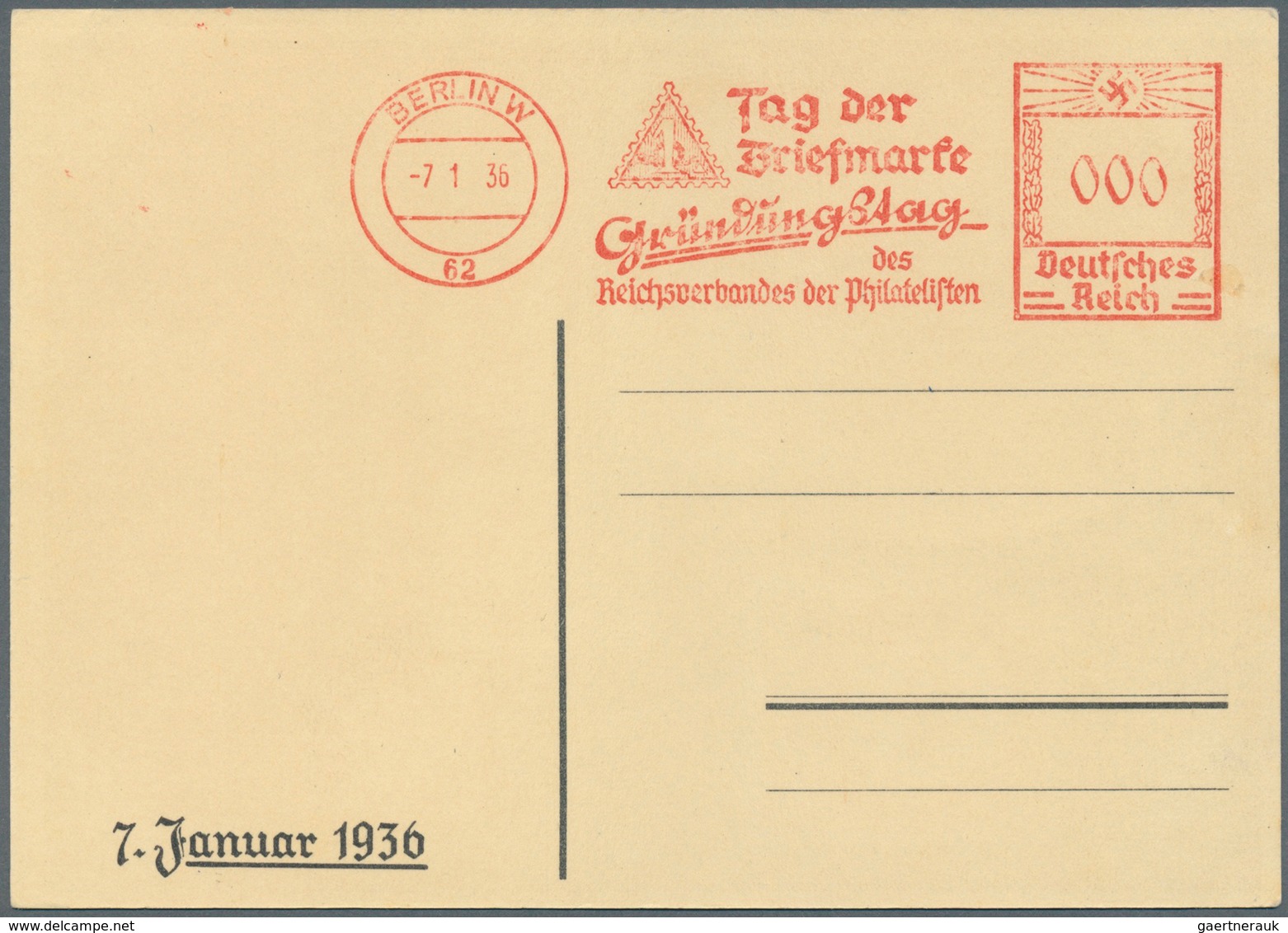 25417 Thematik: Philatelie - Tag der Briefmarke / stamp days: Ab ca. 1935: DEUTSCHLAND, umfangreiche Samml